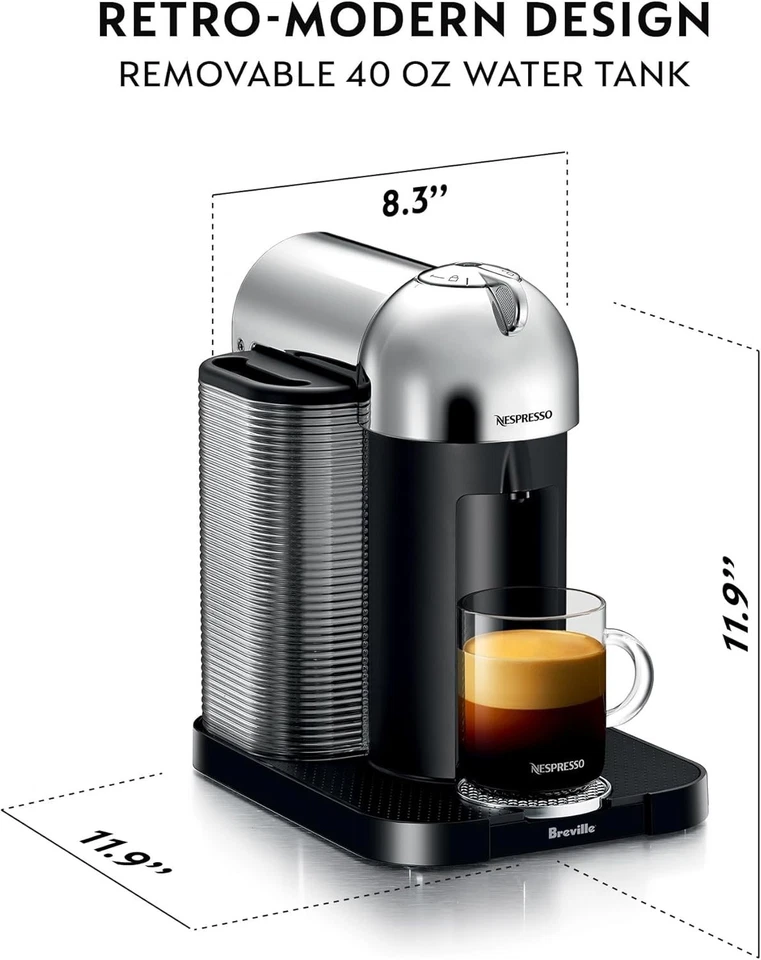 Nespresso Vertuo Coffee and Espresso Maker by Breville with Milk Frother - Image 2 of 4