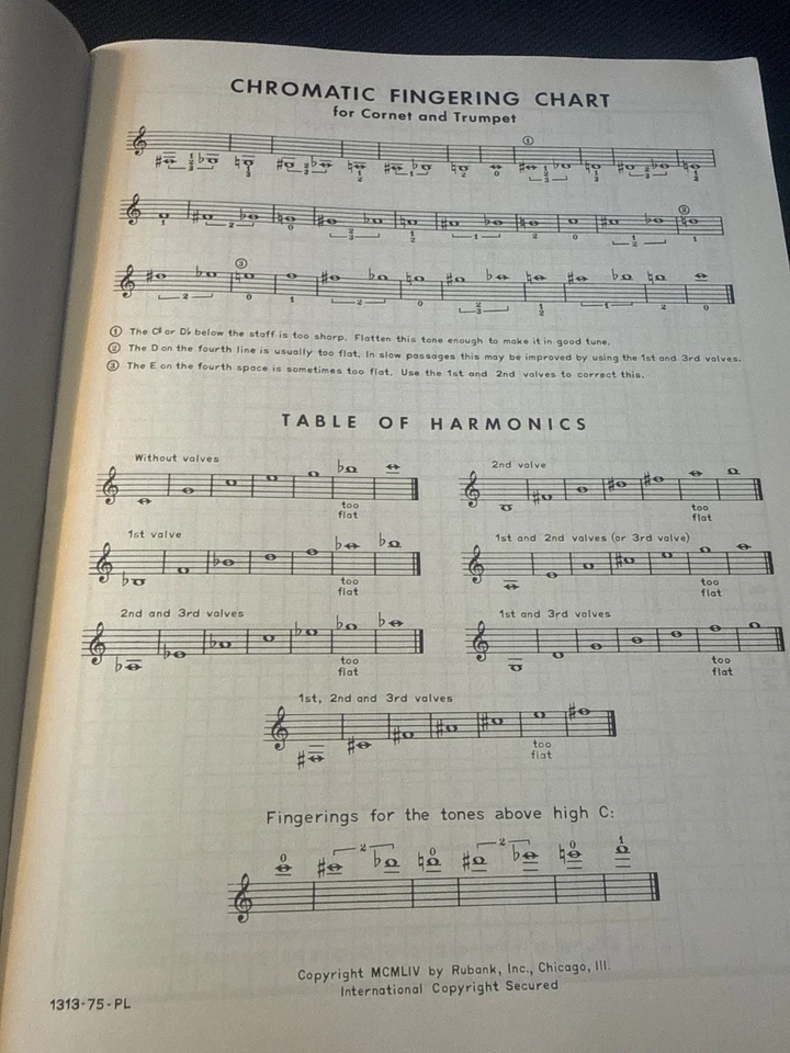 Rubank No. 158 Advanced Method for Cornet or Trumpet Vol. II by Gower Music Book - Image 3 of 3
