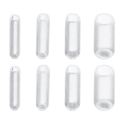 Screw Thread Protector Cover Rubber End Caps 3/32'' 1/8'' 5/32'' 1/4 ID/Clear/40pcs