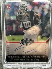2023 Panini Plates & Patches - Rookie Steel Signatures Bijan Robinson #RSSBRO...
