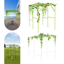 79" Grape Vine Support Arch Trellis Metal Garden Trellis For Climbing Plants