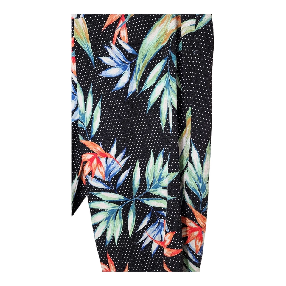 Zac & Rachel Womens Pants Petite 12P Tropical Floral Capri Pants - Image 3 of 4