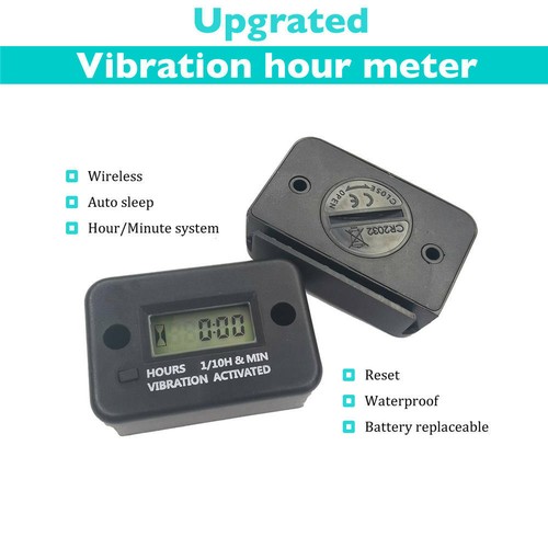 CONTAORE DIGITALE SENZA FILI A VIBRAZIONE WIRELESS HOUR METER PER MOTO BN - Picture 5 of 10