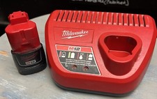 Milwaukee 12V M12  Battery 48-11-2401  1.5AH & Fast Charger  48-59-2440