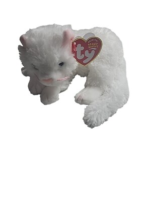 Ty BIANCA The White Cat Kitty Beanie Baby Babies Beanies 40156