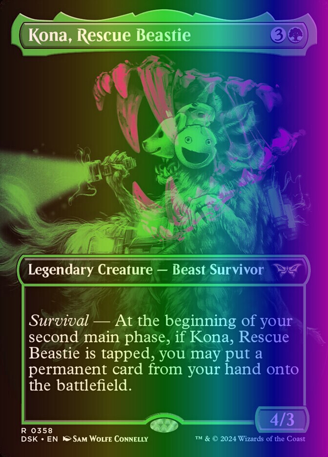 MTG Kona, Rescue Beastie (358/469) Duskmourn House of Horror LP