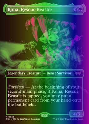 MTG Kona, Rescue Beastie (358/469) Duskmourn House of Horror LP
