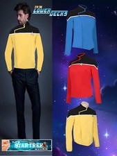 NEW! STAR TREK "LOWER DECKS" UNIFORM TOPS COTTON BLEND SIZES L THRU 2XL