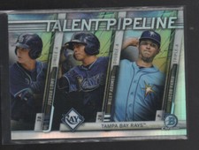 JOSHUA LOWE /ADAMES / FARIA   2017 BOWMAN CHROME TALENT PIPELINE #TP-TBR