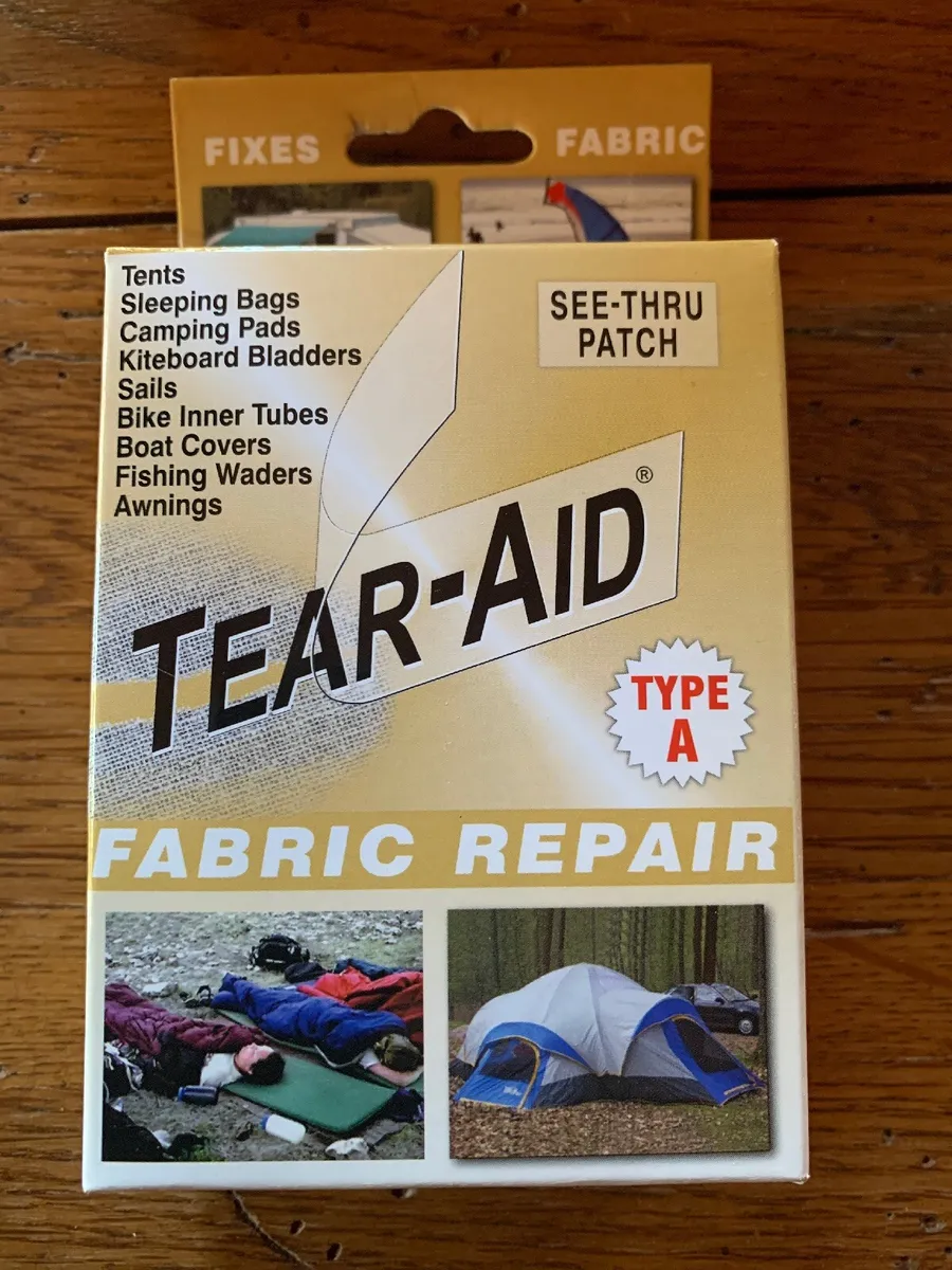 Tear-Aid Patch Type A Fabric Repair Kit for tents, awnings, campers, fabrics