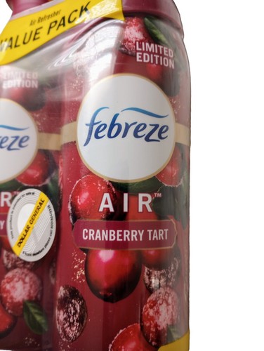 2 Pack Febreze Air "Cranberry Tart" Holiday Scented Air Freshener Spray - 第 2/4 張圖片