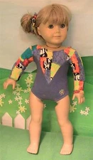 American Girl label Retired Gymnastics Outfit 1 1999 Leotard and Scrunchie only
