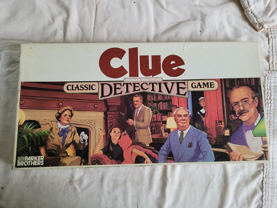 Vintage 1986 Clue Who Done It Classic Board Game PB Complete Good Condition C