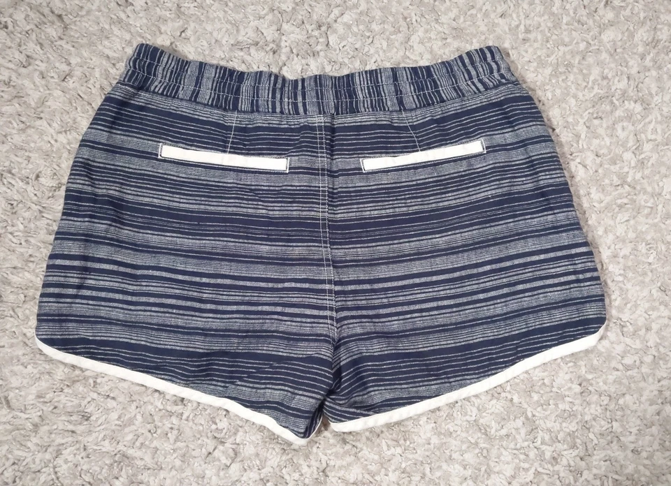 Pantalones cortos Athleta para mujer Jacquard Sandbar azul marino a rayas talla 10 Foto 2 de 4