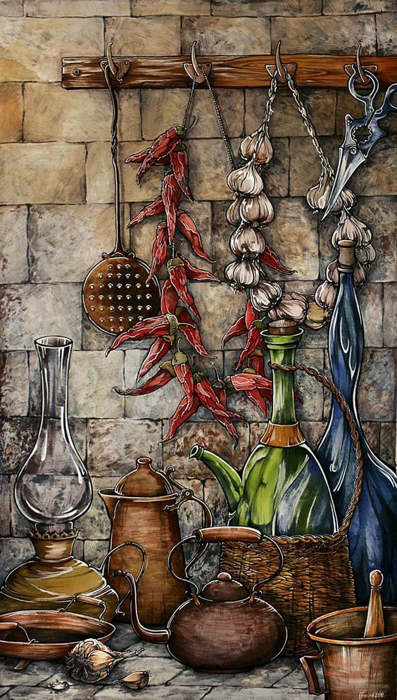 Toile tableaux art cuisine 50x70 cm pour masquer les imperfections murales avec élégance