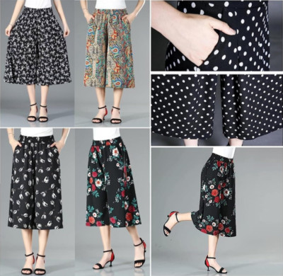 シェリエ　Mohair check wrap culottes Aritzia Wilfred Belle Wrap Midi Skirt Women Size Small Gray