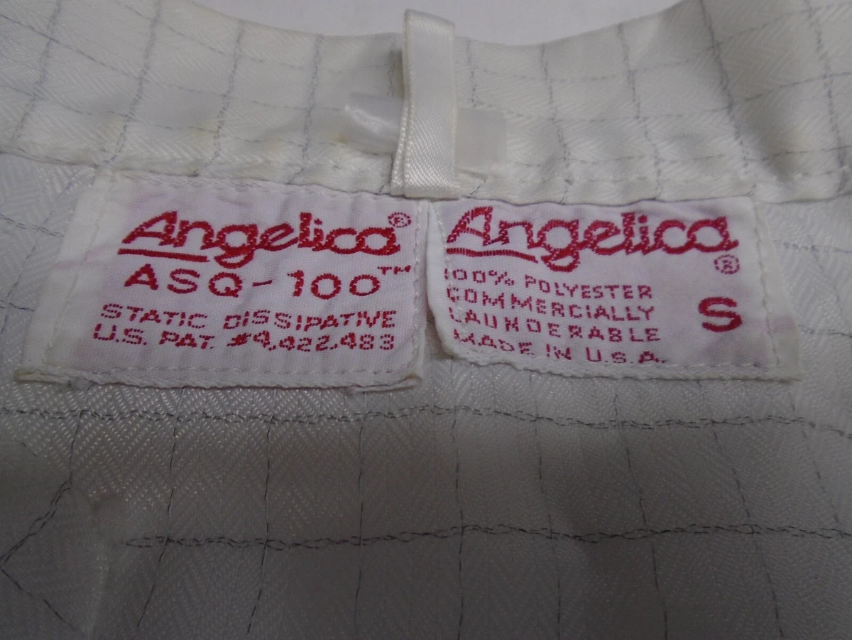 Vintage "AT&T - KANSAS CITY WORKS" LAB COAT - SIZE SMALL - 100% POLYESTER