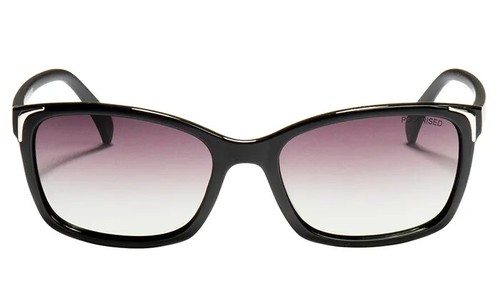 Locello Leticia Little Women's Designer Sunglasses Square Tortoiseshell Black - Foto 7 di 12