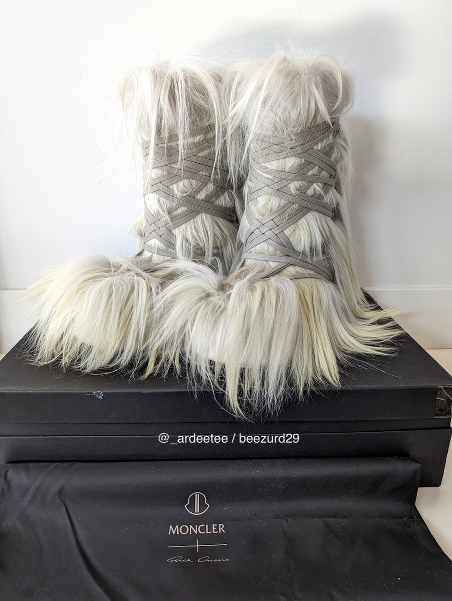 NIB* RICK OWENS MONCLER FW23 FUR BIGROCKS MEGALACE BOOTS NIB* RICK OWENS MONCLER FW23 FUR BIGROCKS MEGALACE BOOTS