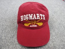 Harry Potter Hat Cap Strap Back Red White Logo Casual Outdoor Hogwarts Mens