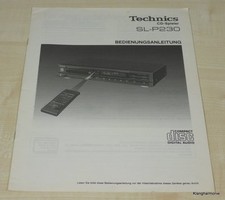Technics SL-P230 Bedienungsanleitung Deutsch