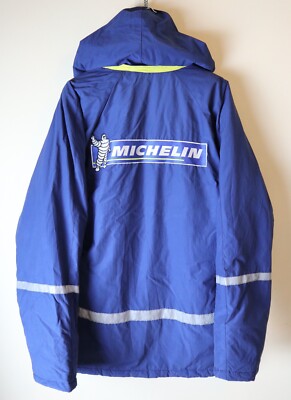 MICHELINブルゾン MICHELIN 90s VINTAGE RACING WINTER PUFFER JACKET BLUE TOP