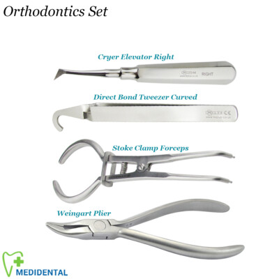 Dental Kieferorthopädie Cryer linke Halterung Pinzette Klemme Stock Weingart Zange Ortho