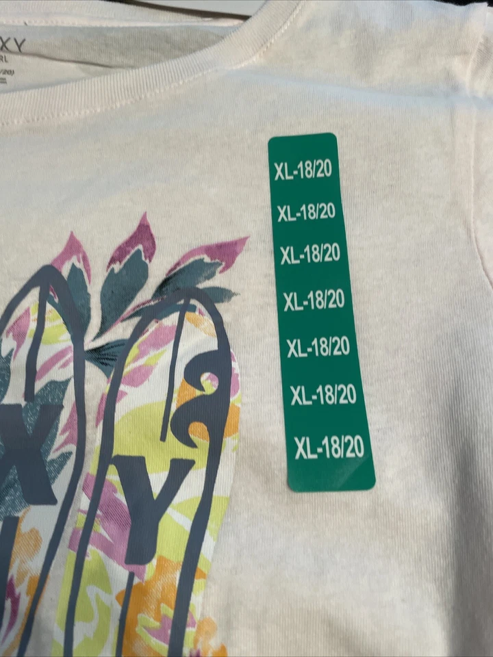 Roxy Youth Girl's 2-pack Tees, Size XL 18-20 - Image 2 of 4