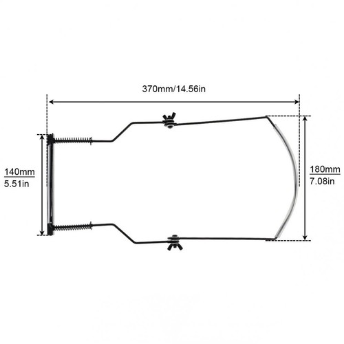 10 Holes 4.4 Inch Harmonica Neck Holder Adjustable Mouth Organ Stand Rack - Picture 2 of 12