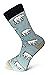 Frederick Thomas hellblau Eisbär Herren Socken Weihnachtsgeschenk Wichtel - Bild 2 von 2