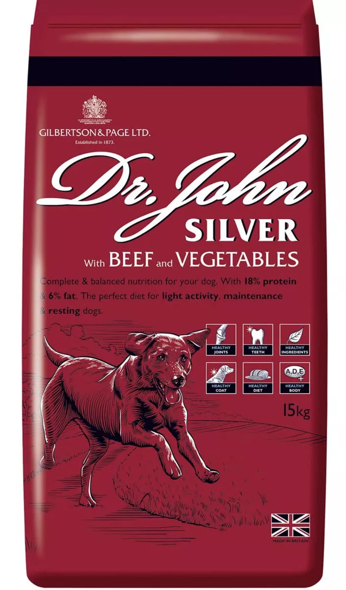 Dr john dog food silver hotsell protein content