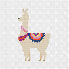 Lama Kreuzstichmuster von Meloca Designs