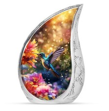 Humming Birds Urn - Tear Drop Urns For Ashes - Adult Cremation Urns