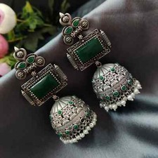 Oxidized Antique Jhumka Earrings Indian Party Wear Jewelry for every occasion