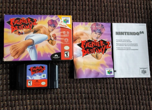 Fighter Destiny 2 (Nintendo 64, 2000) Box Manual Complete N64 (Read Description)