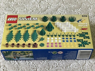 LEGO 6318 Flowers, Trees & Fences Vintage Town Accessories RARE 