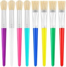 Paint Brushes for Kids Toddler Chubby Paint Brushes Bulk Set for Craft, 8 Pcs
