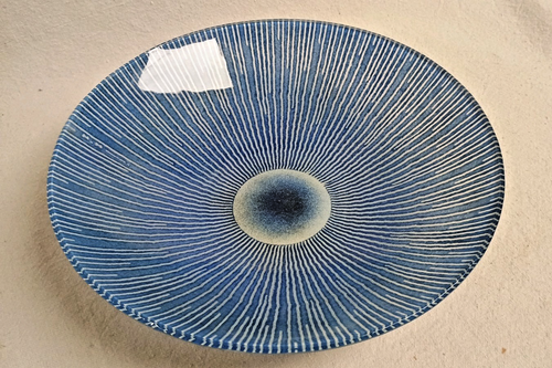 Maurice Heaton (1900-1989) 12" Enameled Glass Bowl, Signed "M H" - Picture 4 of 18