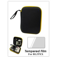 Handle Storage Bag  Tempered Glass Saver Screen Protector For Anbernic RG35XX
