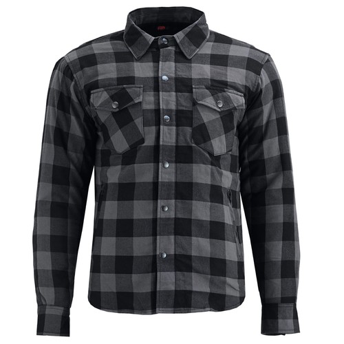 Motorcycle Kevlar Shirt Made with Kevlar Motorbike Mens CE Armoured Shirt Jacket - Picture 25 of 28