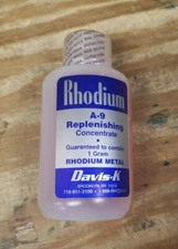 Davis-K (1 gm) Rhodium Plating Solution Replenishing Concentrate, PRICED REDUCED