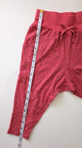 Naartjie Kids Size 5 Girls Harem Capri Pants Hippie Boho Bottoms Pink Floral - Picture 8 of 12