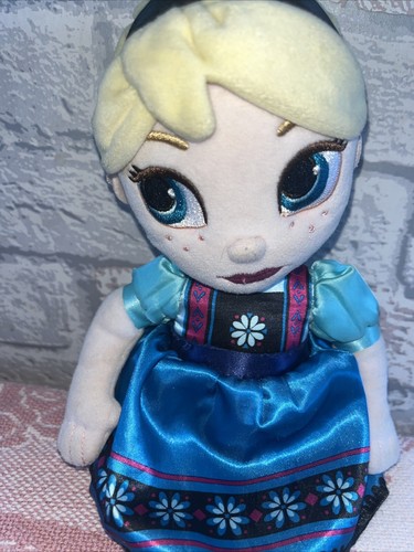 Disney Store Frozen Elsa Animators Plush Young Princess 13" Stuffed Doll - Picture 2 of 7