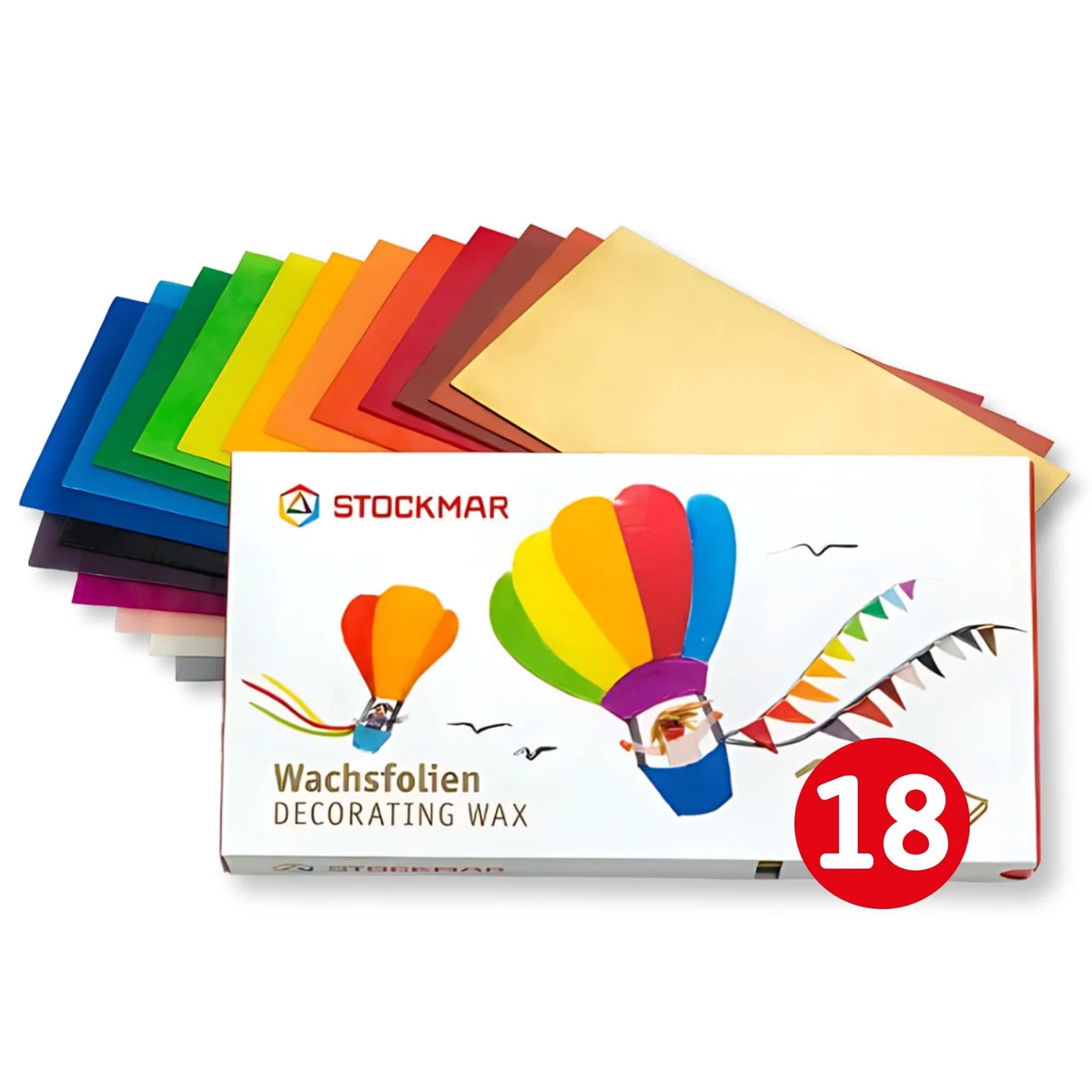 Stockmar Cera De Abeja Para Modelar – 6 Láminas De 100x40x6 Mm – Colores: Marfil, Rojo, Amarillo, Verde, Azul Y Marrón – Aroma Natural – Ideal Para Escuela Y Arte