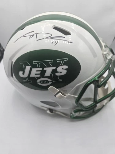 Sam Darnold Signed NY Jets Full Size Riddell Speed Replica Helmet - Rookie Year
