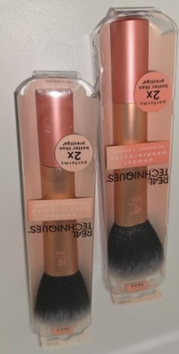 2 Pack Real Techniques RT 201 Powder Brush For Face Foundation Bronzer Makeup