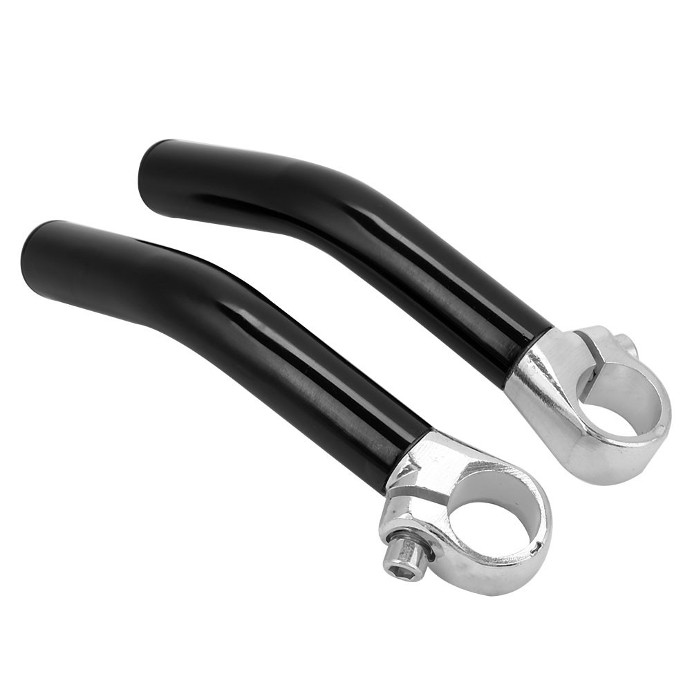 1 Pair Aluminum Alloy Mountain Bike Road Bicycle Handlebar Bar End Black LW