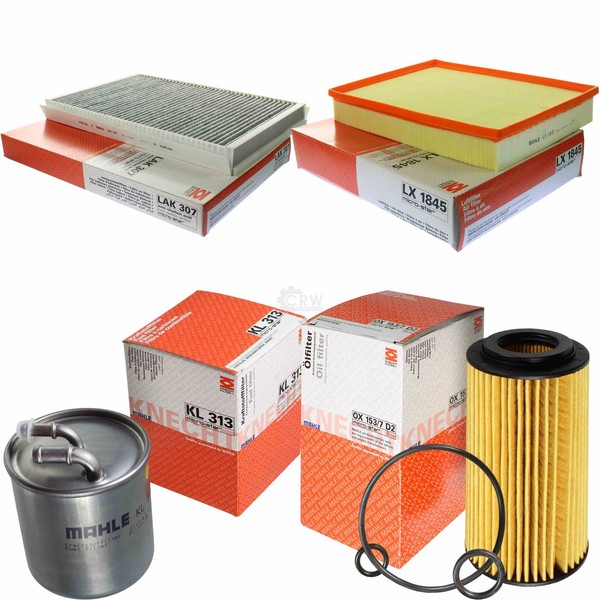 Mahle Kraftstofffilter KL 313 Innenraum LAK 307 Luft LX 1845 ÖLfilter OX 153/7D2-image