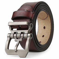 Belts for Men Big and Tall,Mens Belt 52"-54"/ Belt Length 150cm Chocolate