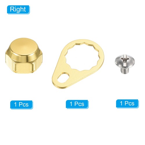 Fishing Reel Right Handle Locking Plate Screw M8 Nut Cap DIY Replacement Gold - Picture 3 of 5